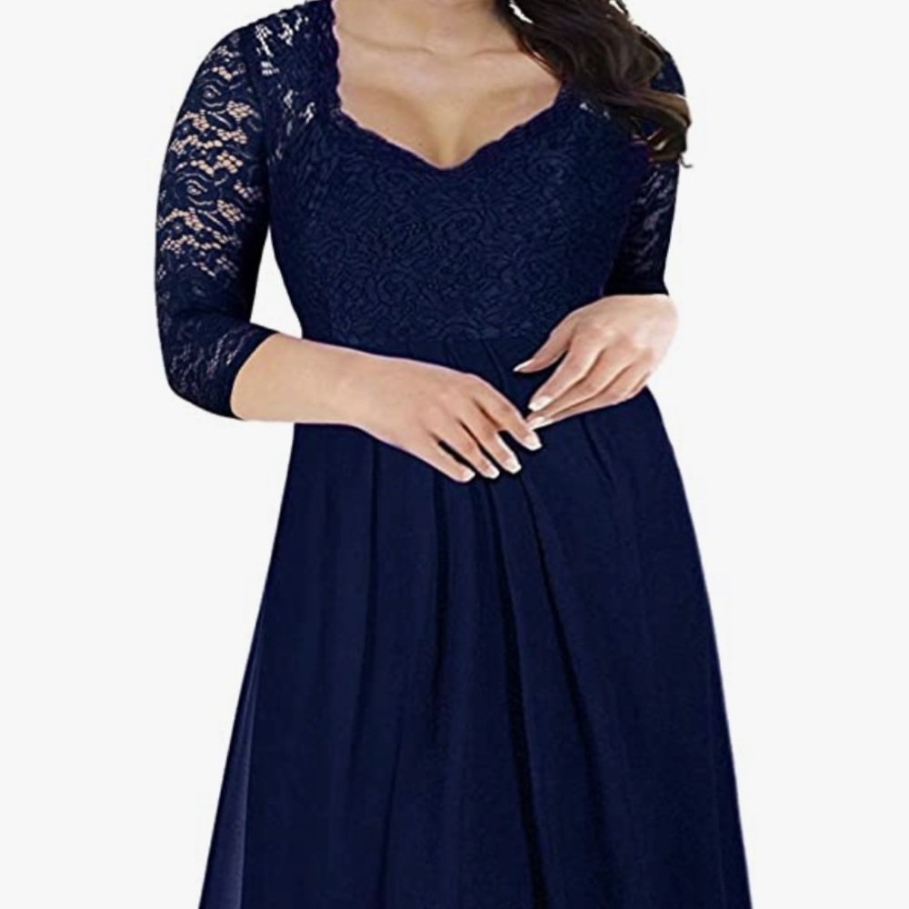 Vintage bridesmaid dress in Navy. Size 14